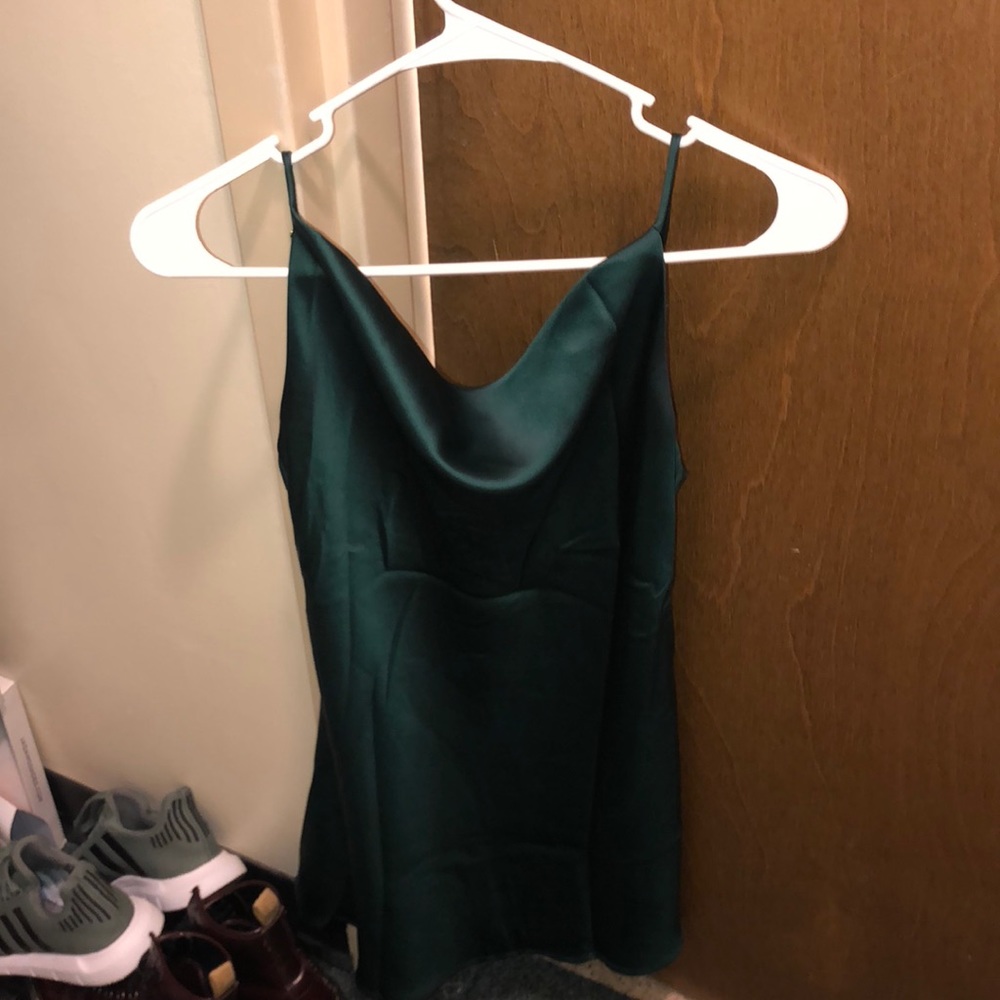 forest green mini dress